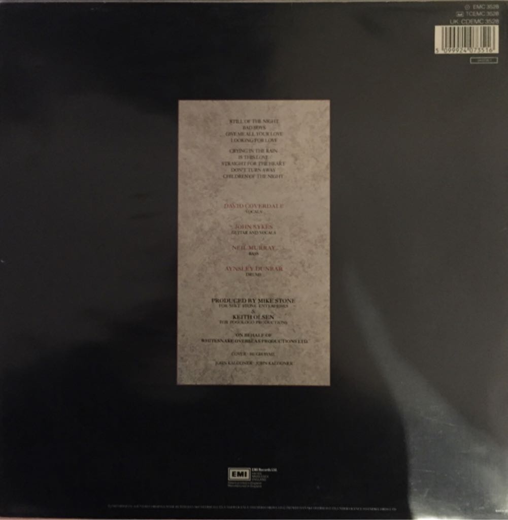 Whitesnake - Whitesnake (12” - 53) music collectible - Main Image 2