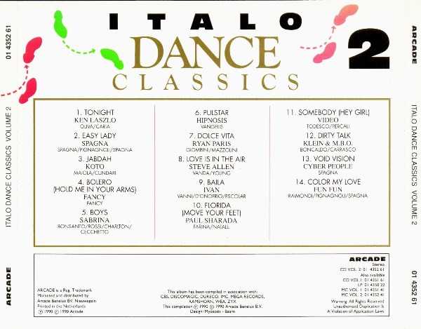 Italo Dance Classics Volume 2 - Various Artists (CD) music collectible - Main Image 3