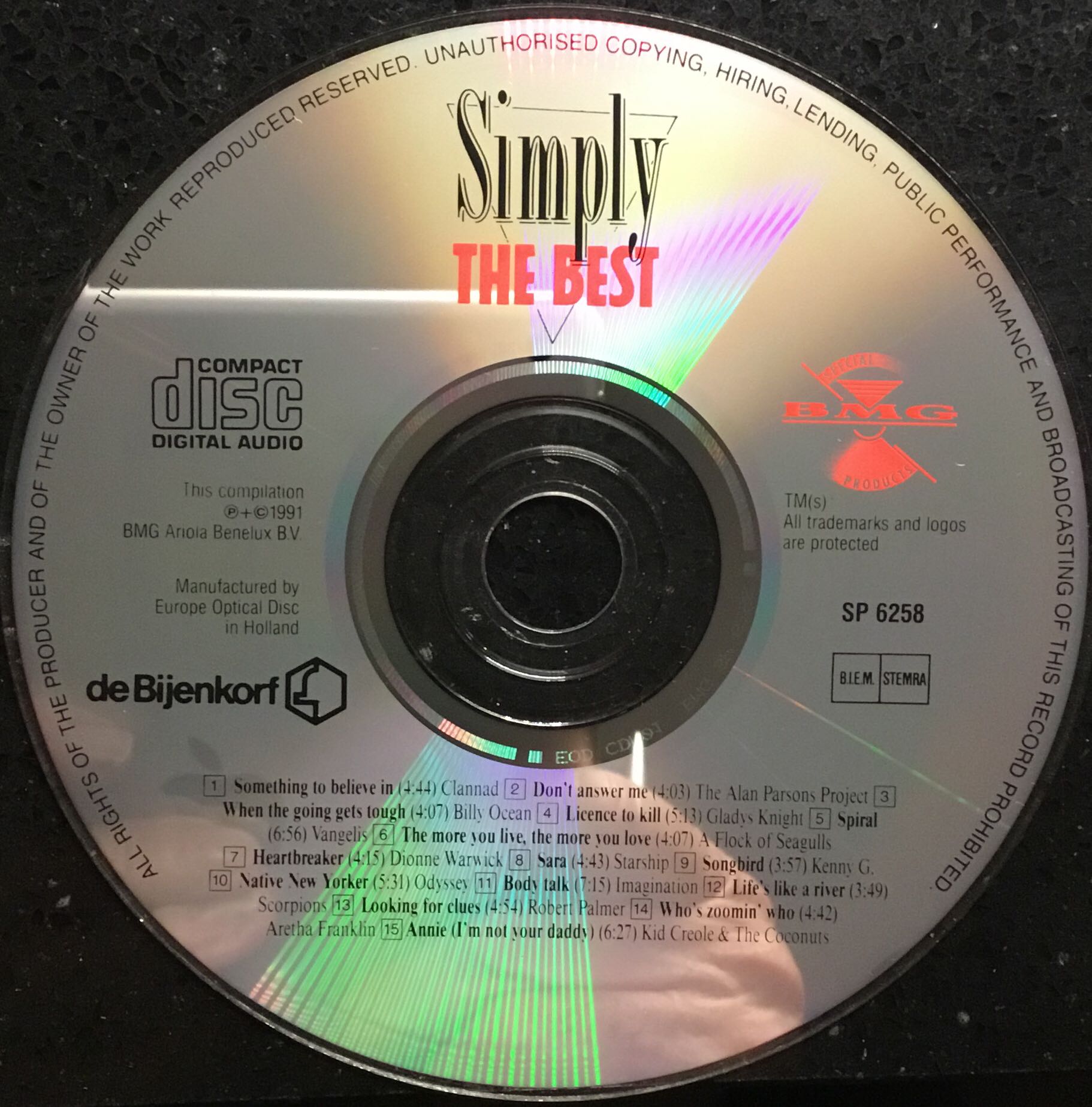 Simply The Best - Verzamel 90 (CD - 75) music collectible - Main Image 3