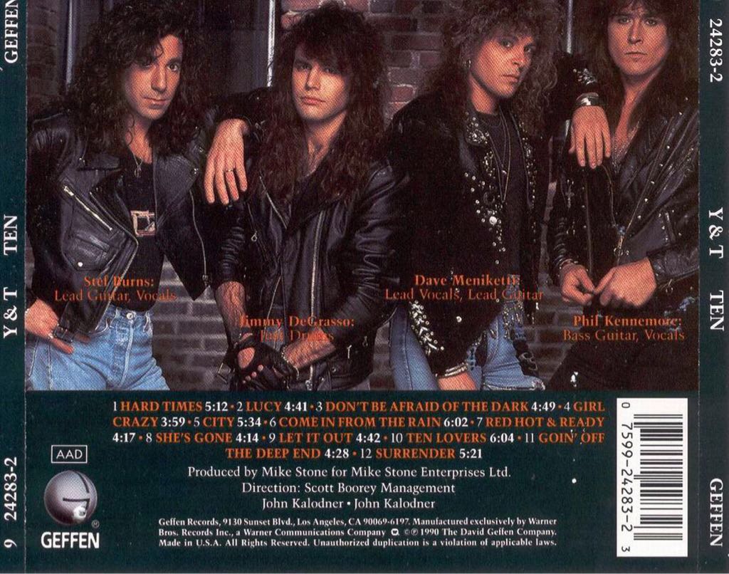 Ten - Y&T (CD - 57) music collectible [Barcode 075992428323] - Main Image 2