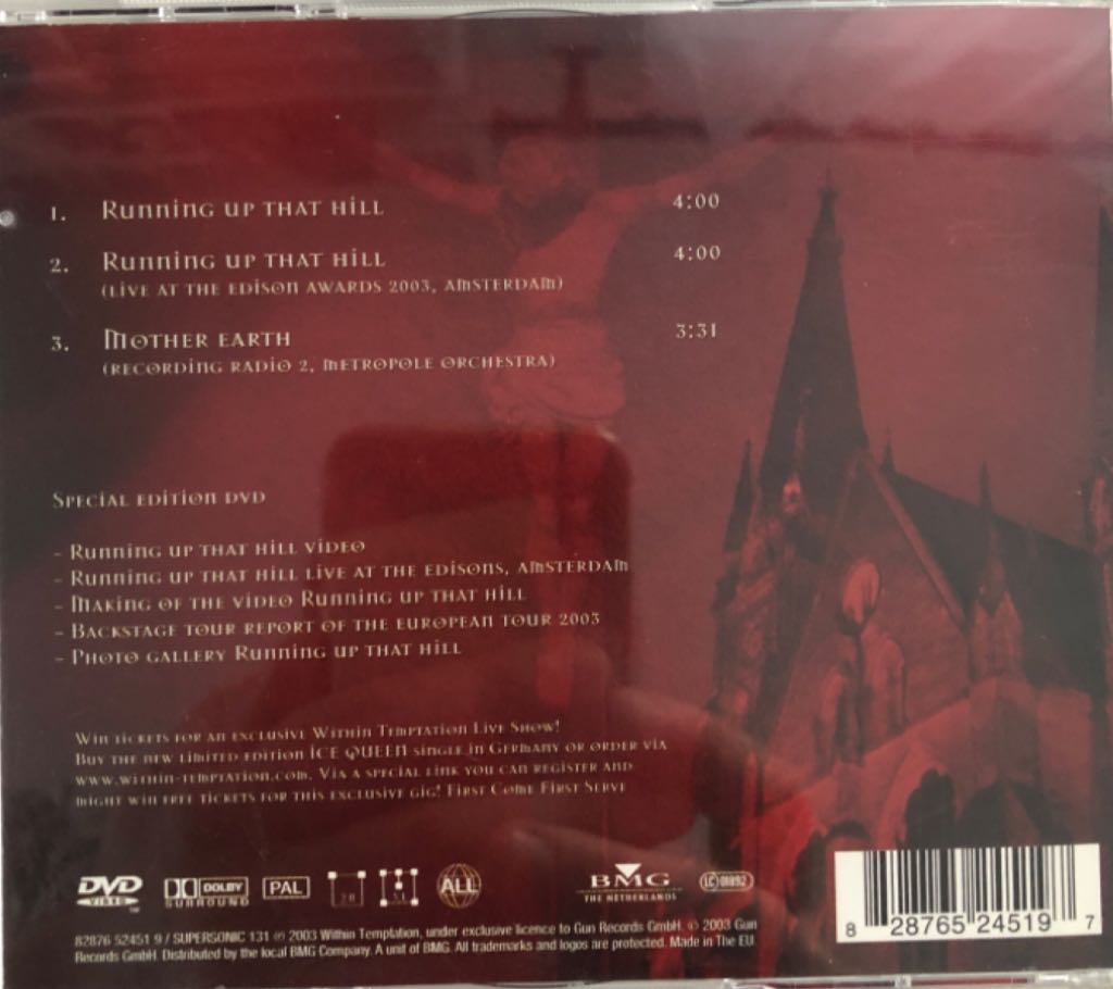 Running Up That Hill - Within Temptation (CD/DVD - 25) music collectible [Barcode 828765245197] - Main Image 2