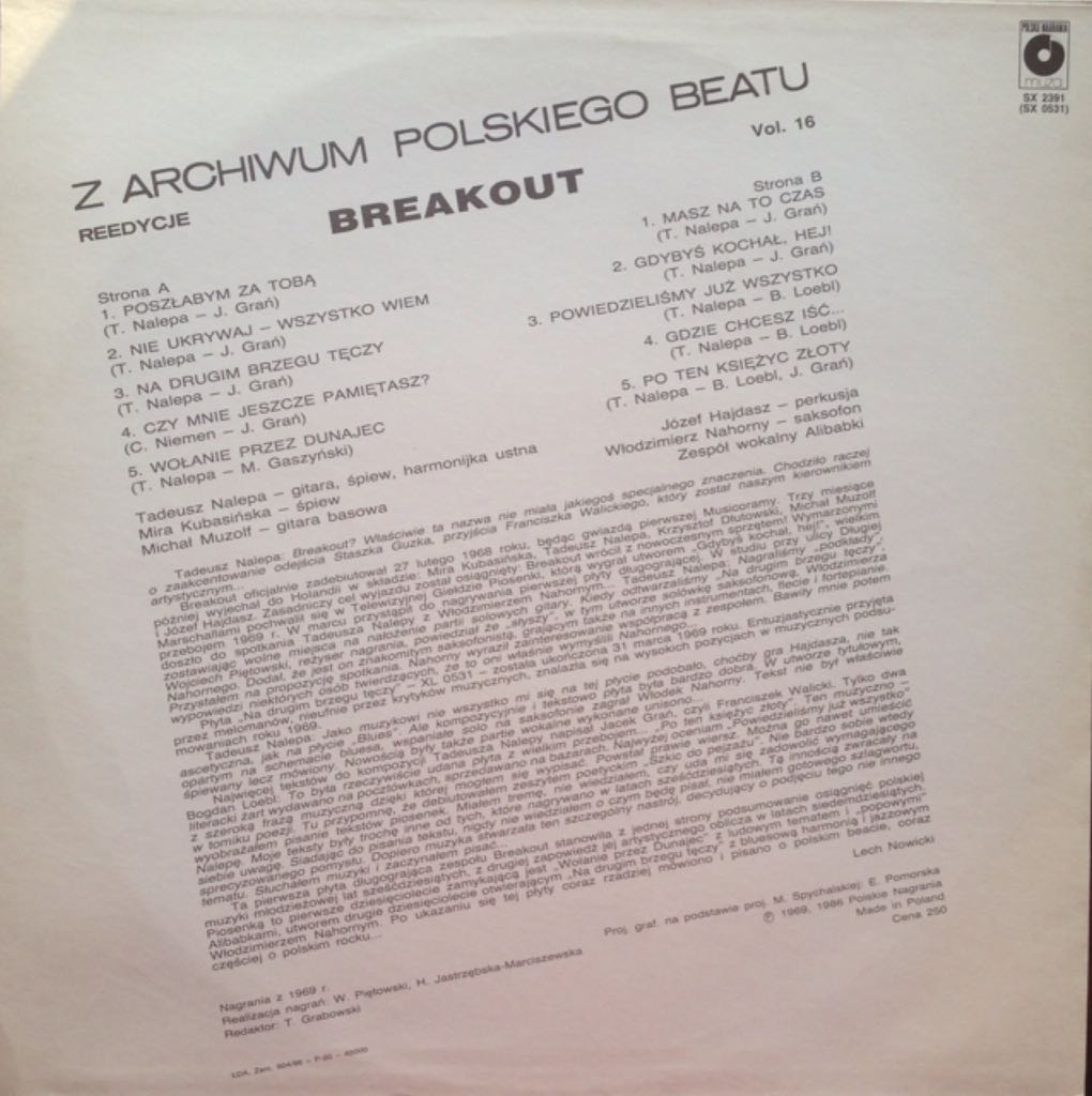 Na Drugim Brzegu Teczy - Breakout (12”) music collectible - Main Image 2