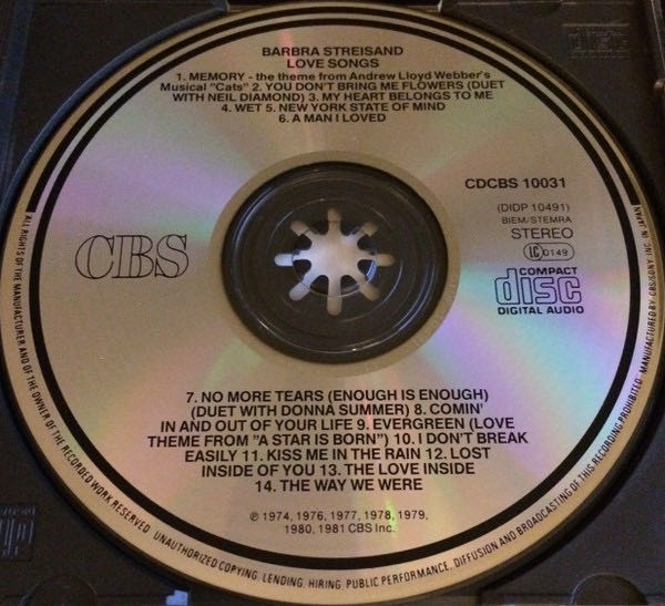 Love Songs - Barbra Streisand (12” - 57) music collectible - Main Image 3