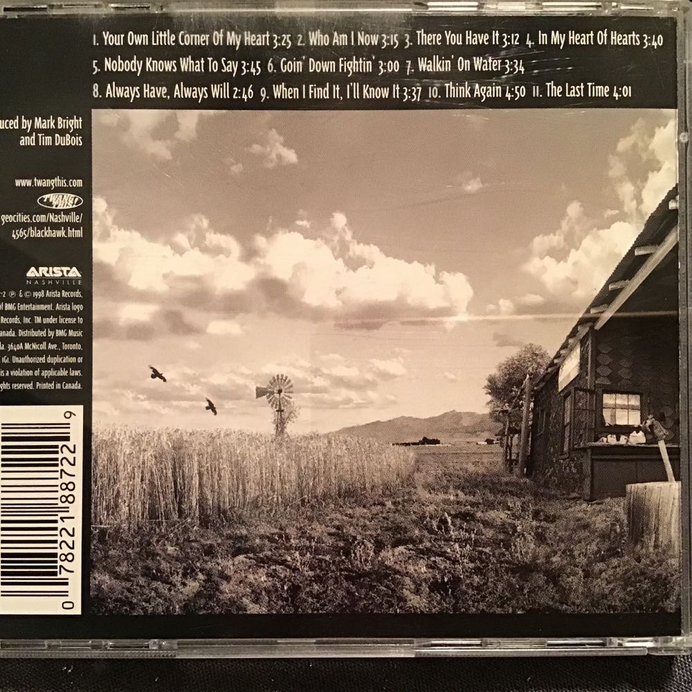 The Skys The Limit - Blackhawk (CD - 39) music collectible [Barcode 078221887229] - Main Image 2