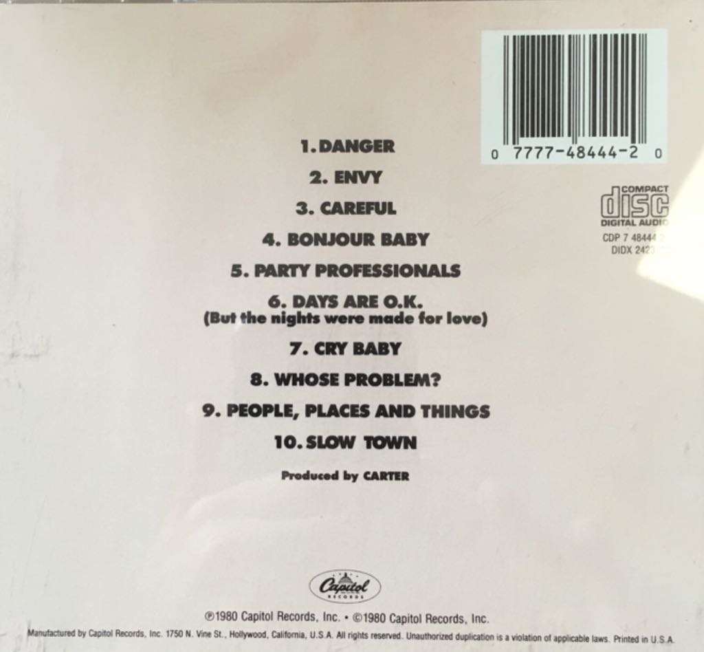 Careful - Motels, The (CD) music collectible [Barcode 077774844420] - Main Image 2