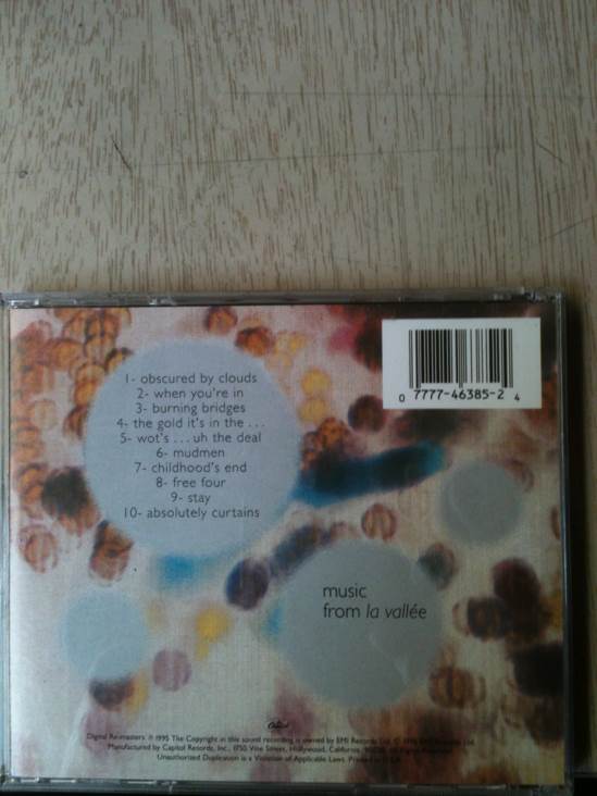 DTS- Obscured By Clouds - Pink Floyd (CD) music collectible - Main Image 2