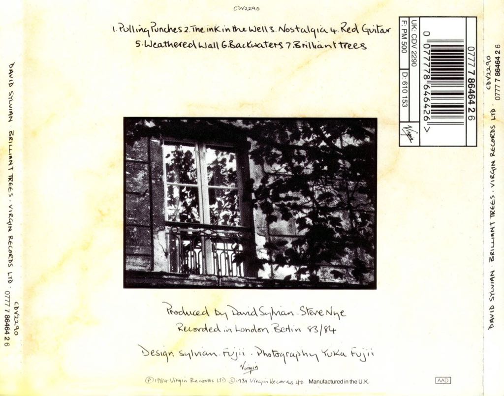 Brilliant Trees - David Sylvian (12”) music collectible - Main Image 2