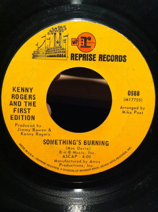 Something’s Burning/Momma’s Waiting - Rogers, Kenny and The First Edition (7” - 725) music collectible - Main Image 1