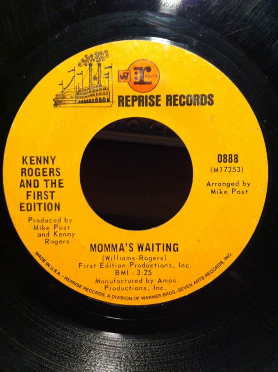 Something’s Burning/Momma’s Waiting - Rogers, Kenny and The First Edition (7” - 725) music collectible - Main Image 2