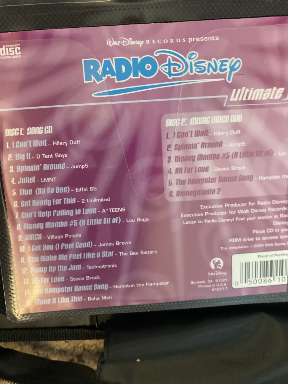 Radio Disney Ultimate Jams - Disney (CD - 56) music collectible [Barcode 050086107773] - Main Image 2