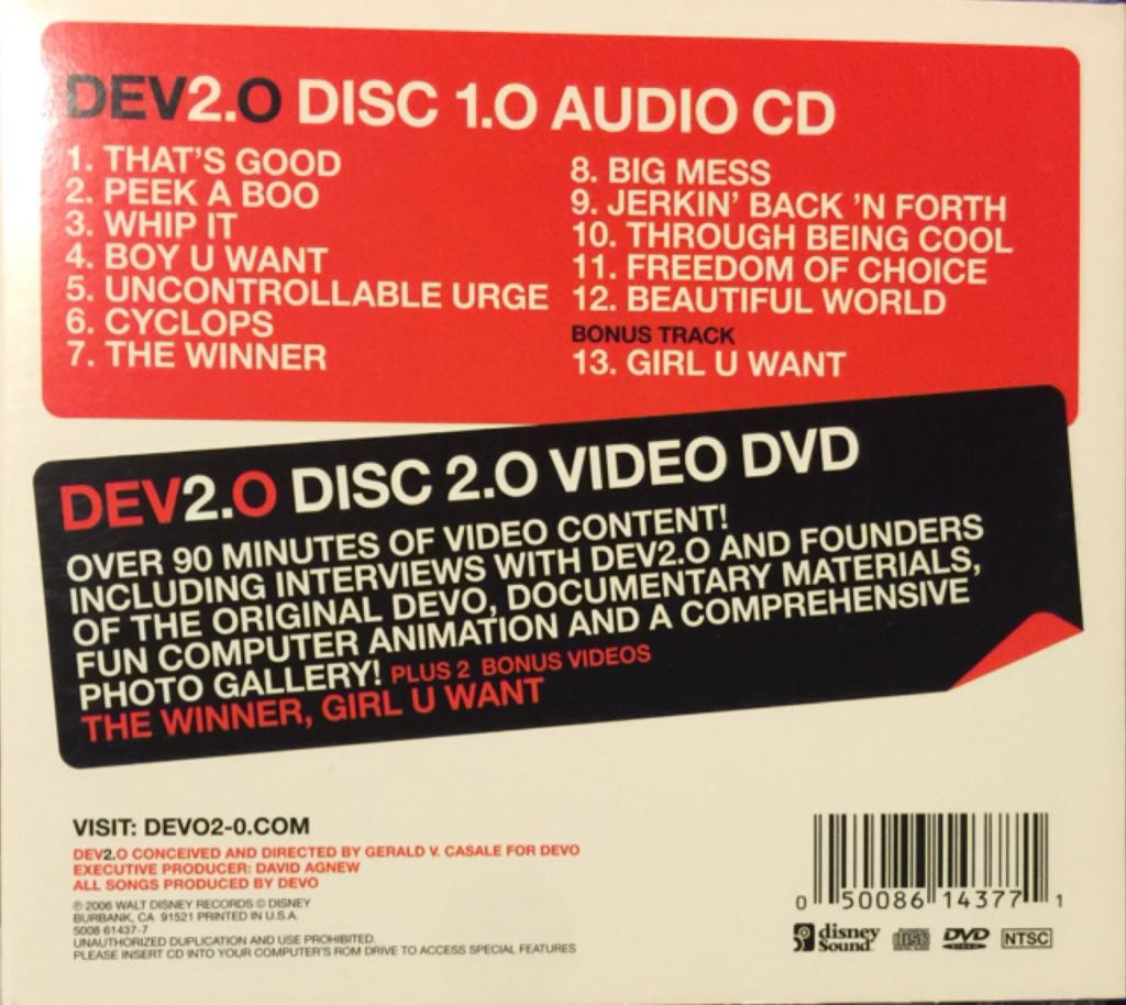 Dev2.0 - DEV2.0 (CD) music collectible [Barcode 050086143771] - Main Image 2