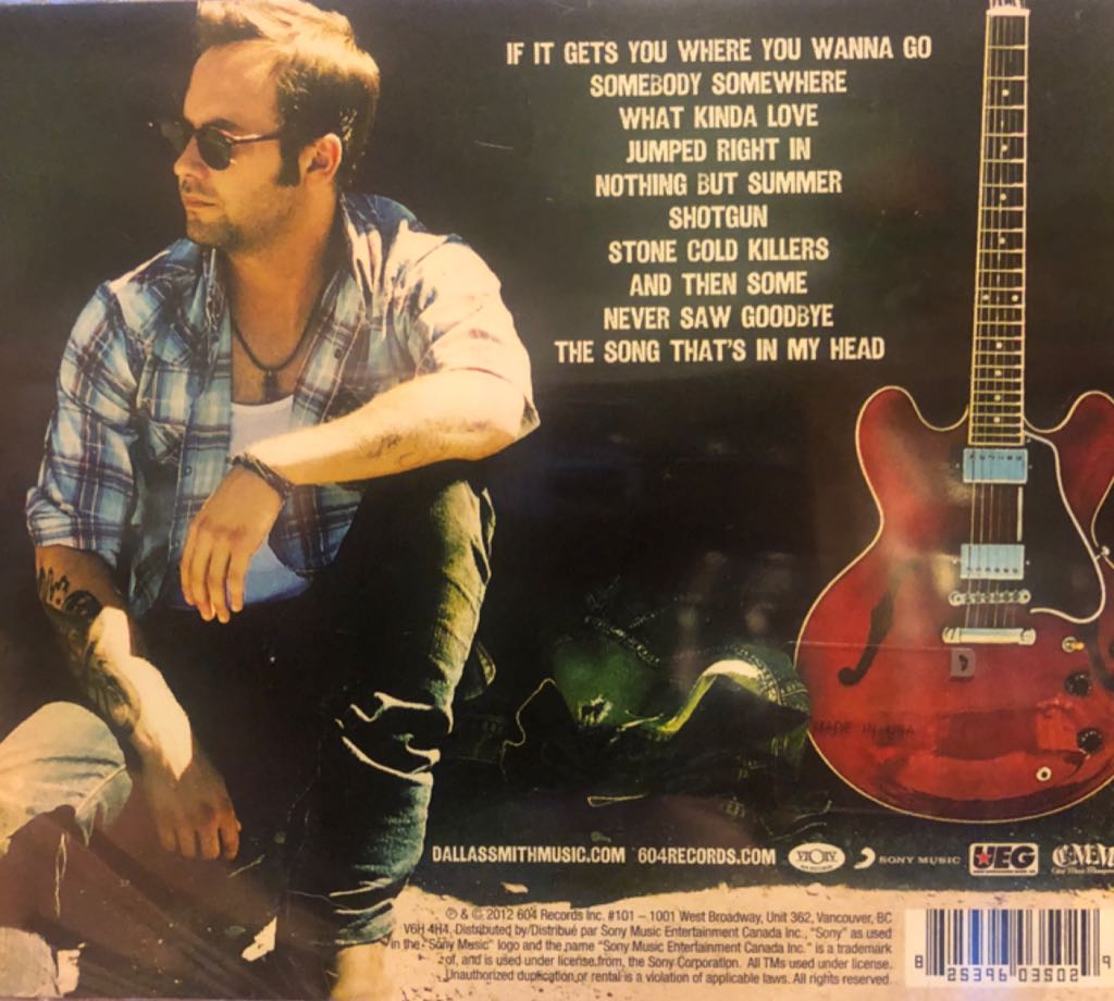 Jumped Right In - Dallas Smith (CD - 35) music collectible [Barcode 825396035029] - Main Image 2