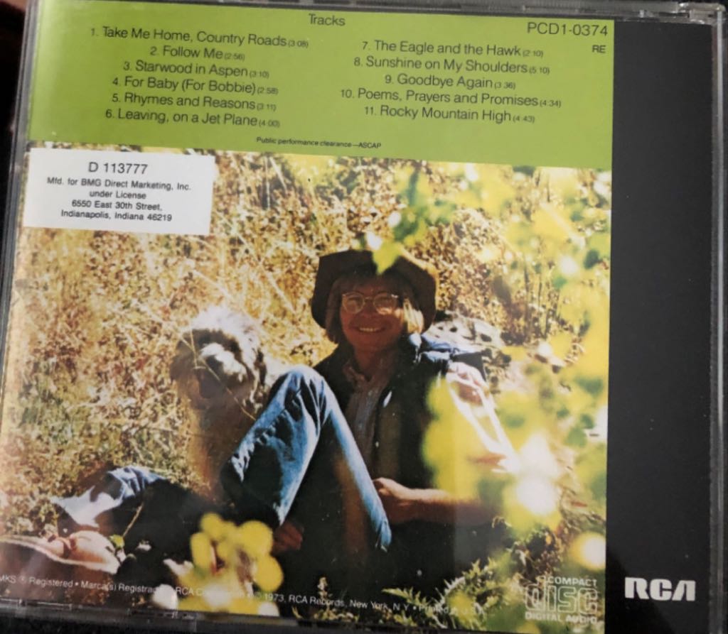 John Denver’s Greatest Hits - John Denver (12”) music collectible - Main Image 2
