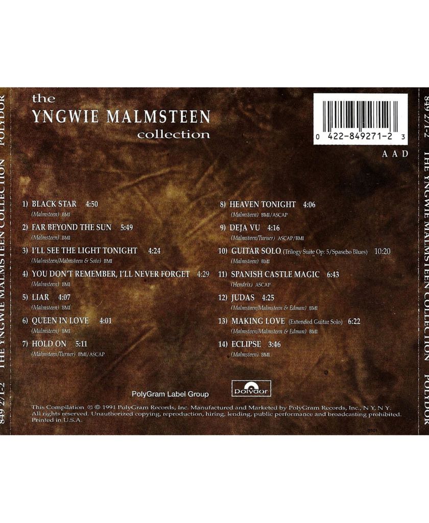 The Collection - Yngwie J. Malmsteen (MP3) music collectible - Main Image 2