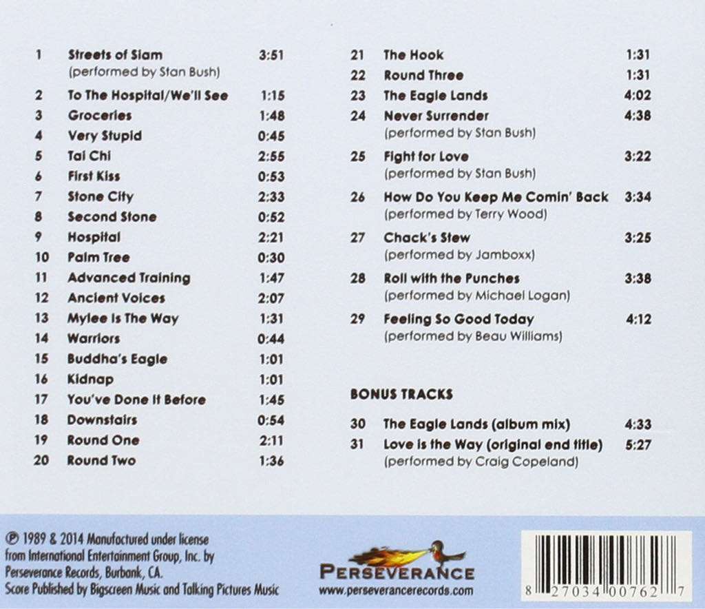 Kickboxer (Original Motion Picture Soundtrack) - Paul Hertzog (CD - 72) music collectible [Barcode 4007192099351] - Main Image 2