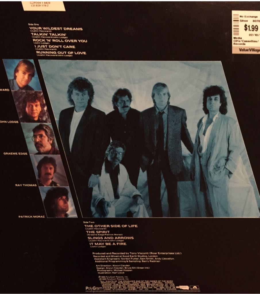 Other Side Of Life, The - The Moody Blues (Cassette) music collectible [Barcode 042282917942] - Main Image 2