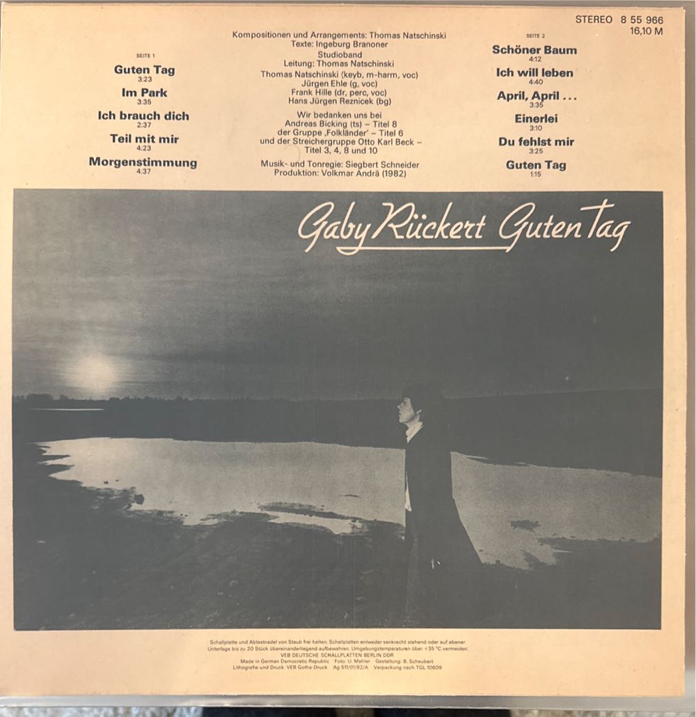Guten Tag  - Gaby Rückert (12”) music collectible - Main Image 2