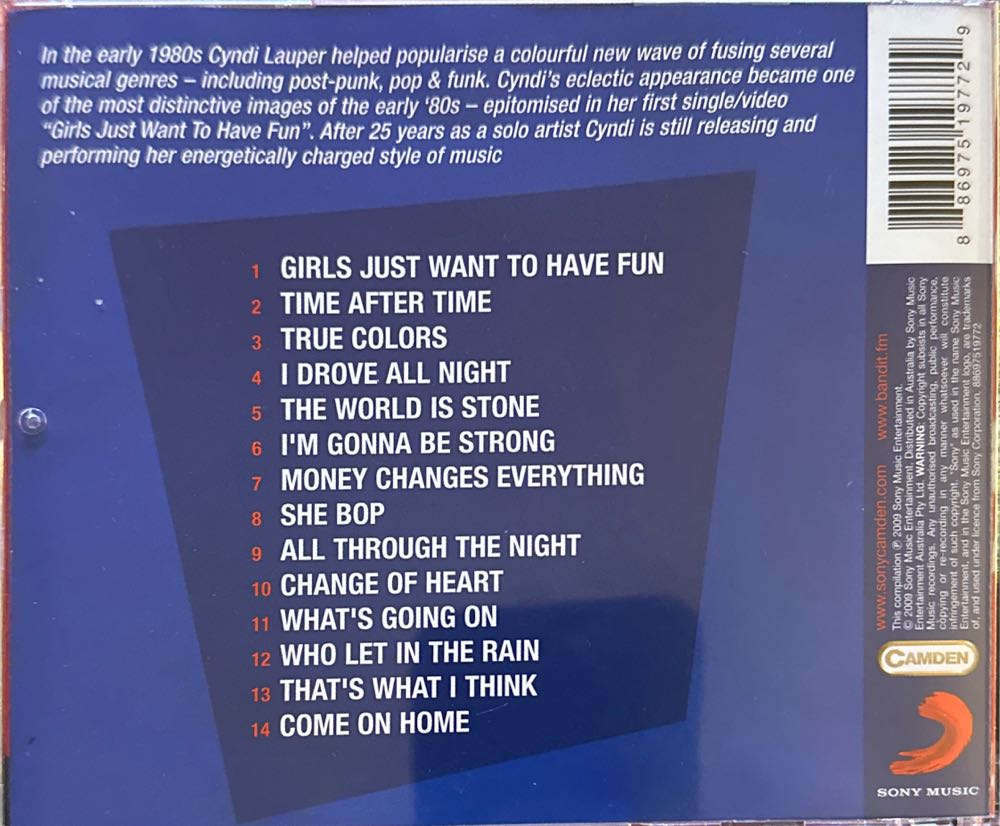 Time After Time - Cyndi Lauper (CD) music collectible [Barcode 886975197729] - Main Image 2
