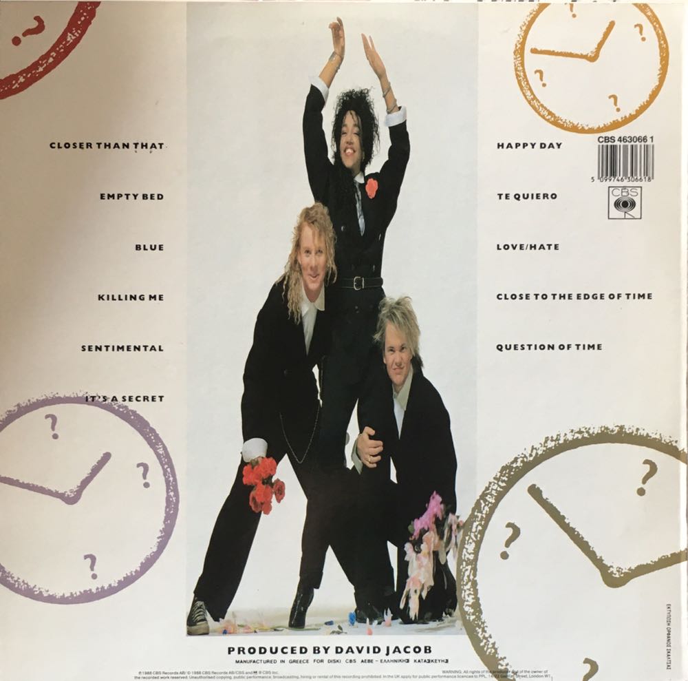 Question Of Time - Style (12”) music collectible [Barcode 5099700002518] - Main Image 2