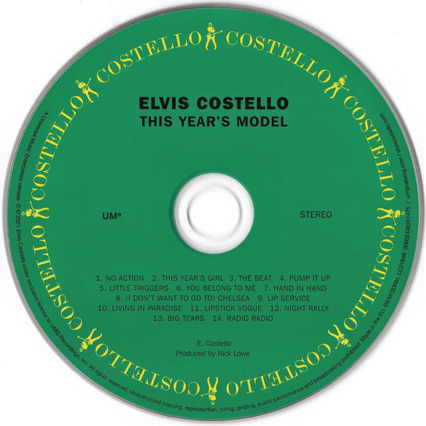 This Years Model - Costello, Elvis  And The Attractions (CD - 39) music collectible [Barcode 074643533126] - Main Image 3