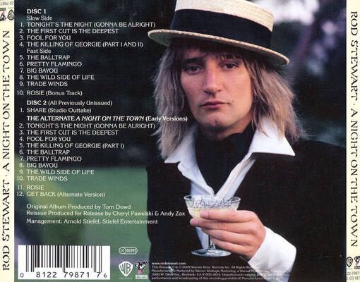 Night on the Town - Rod Stewart (CD - 41:19) music collectible [Barcode 093624773023] - Main Image 2