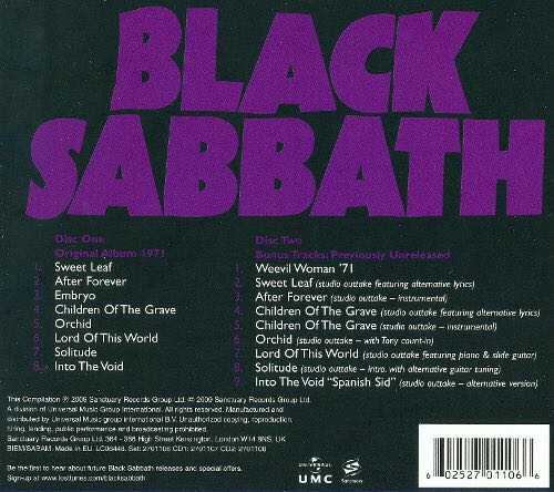 Master of Reality (Deluxe Edition) - Black Sabbath (CD - 75) music collectible [Barcode 602527011066] - Main Image 2