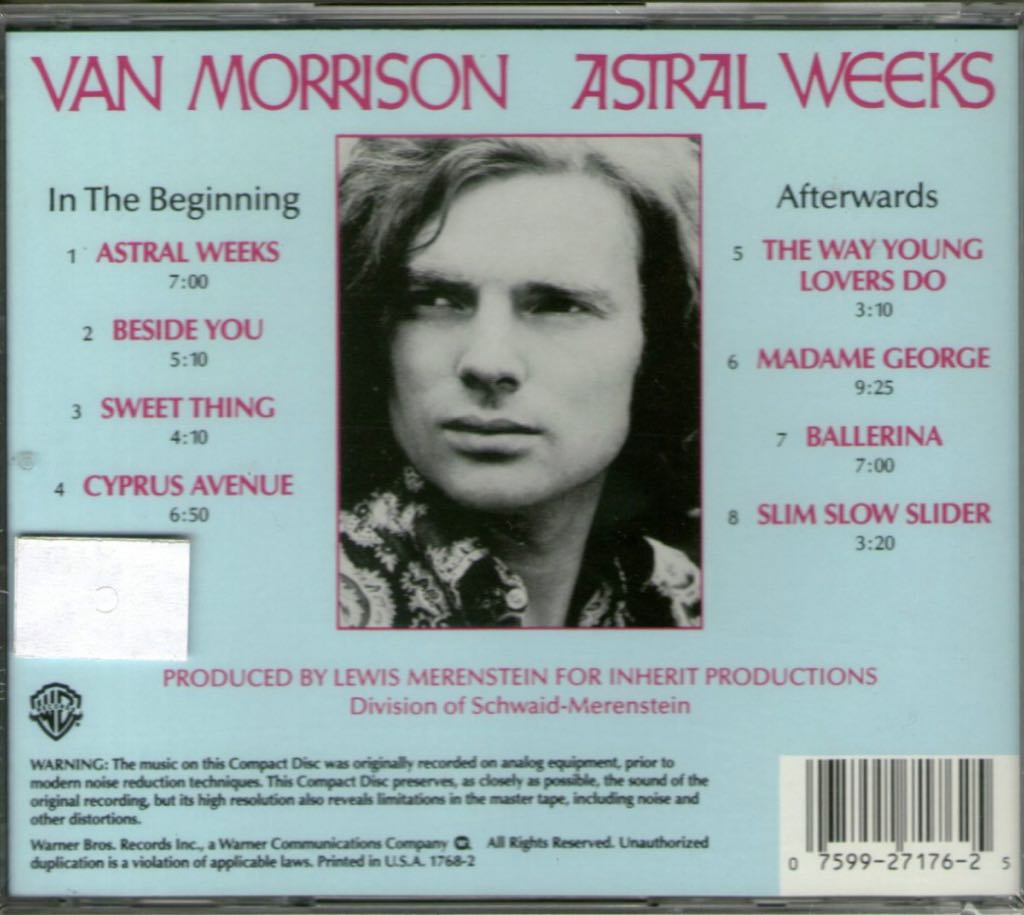 Astral Weeks - Morrison, Van (CD) music collectible - Main Image 2