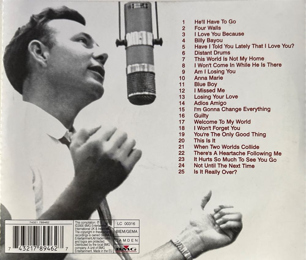 Greatest Hits - Jim Reeves - Reeves, Jim (CD - 62) music collectible [Barcode 743217894627] - Main Image 2