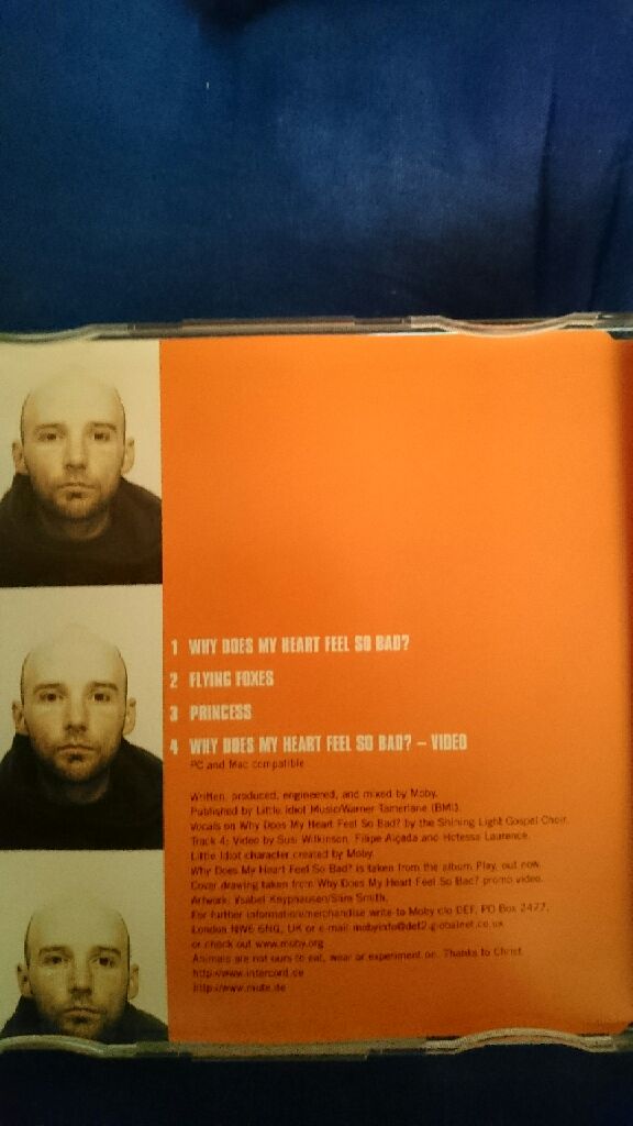 Why Does My Heart Feel So Bad? - Moby (CD - 18) music collectible [Barcode 724388775205] - Main Image 2