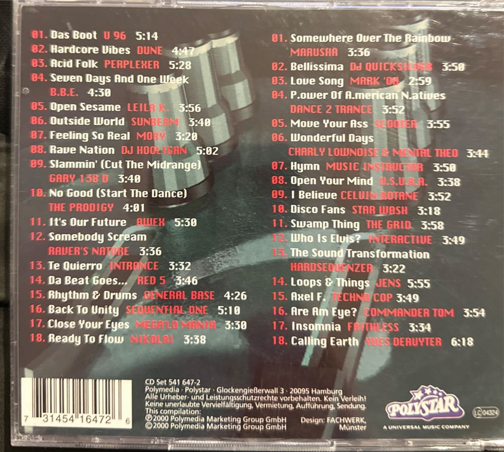 Techno Hits 1992-1996 - Various (CD) music collectible [Barcode 731454164726] - Main Image 2