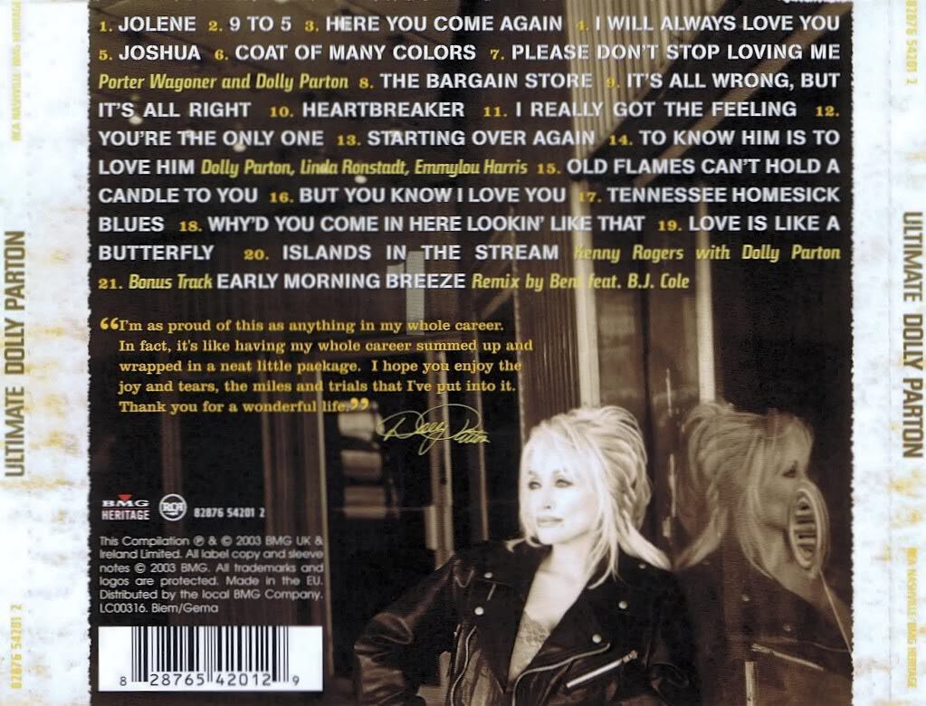 Ultimate Dolly Parton - Dolly Parton (CD - 64) music collectible [Barcode 828765200820] - Main Image 2