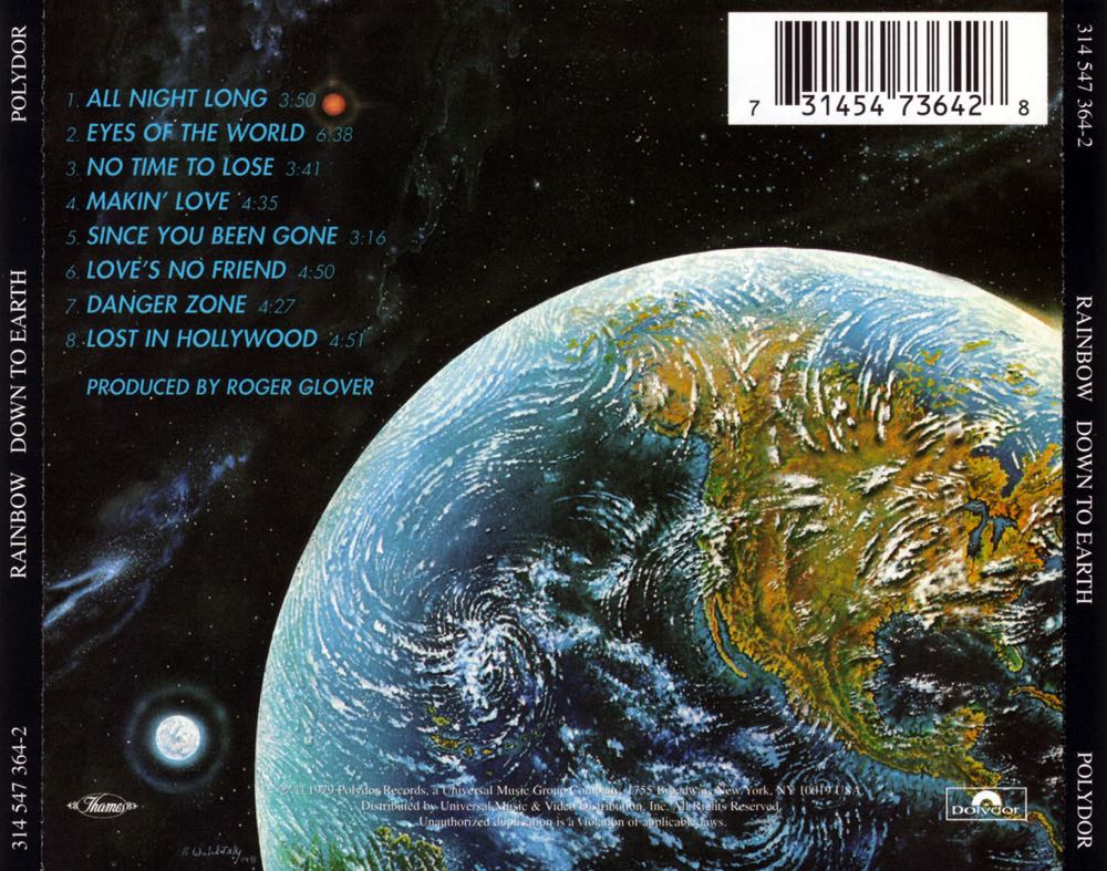 Down To Earth - Rainbow (12”) music collectible [Barcode 0731454736428] - Main Image 2