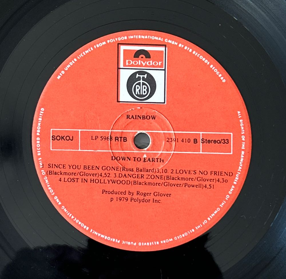 Down To Earth - Rainbow (12”) music collectible [Barcode 0731454736428] - Main Image 4