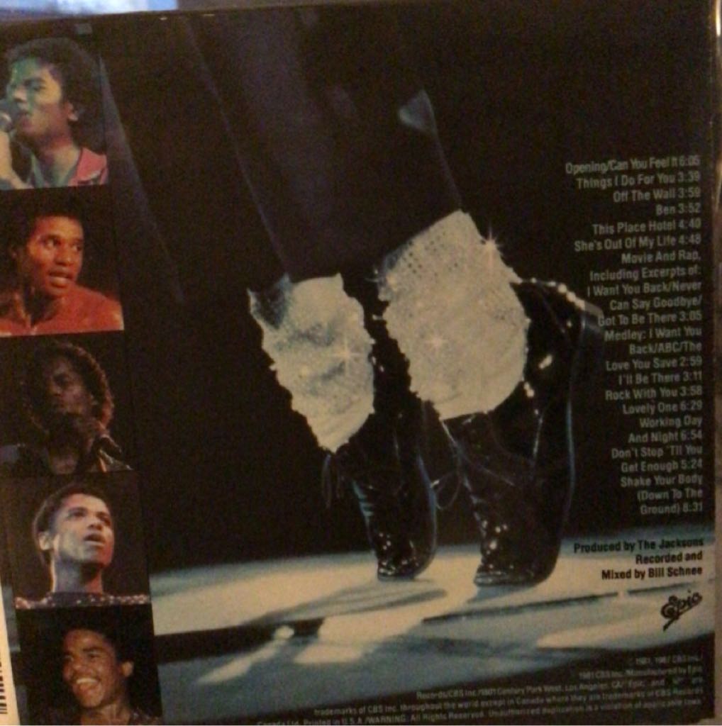 The Jacksons: Live - Jacksons, The (CD - 6633) music collectible [Barcode 074643754521] - Main Image 2