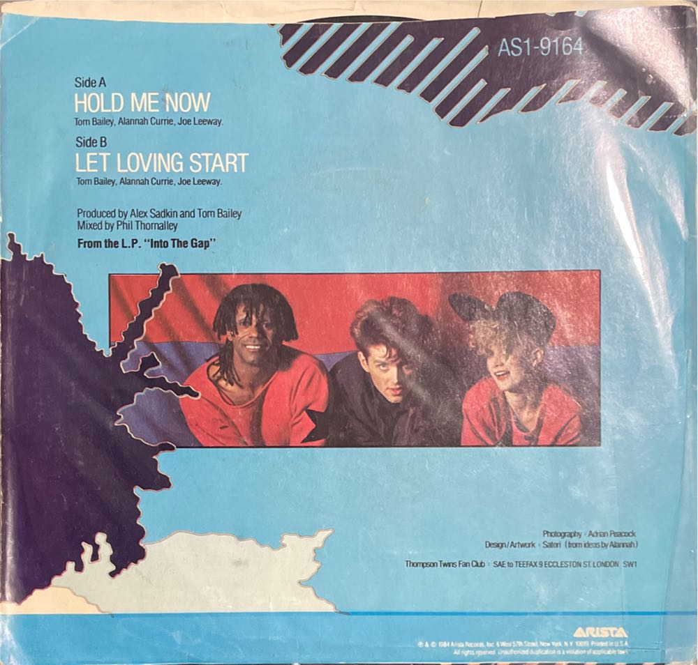 Hold Me Now - Thompson Twins (7” - 9) music collectible - Main Image 3