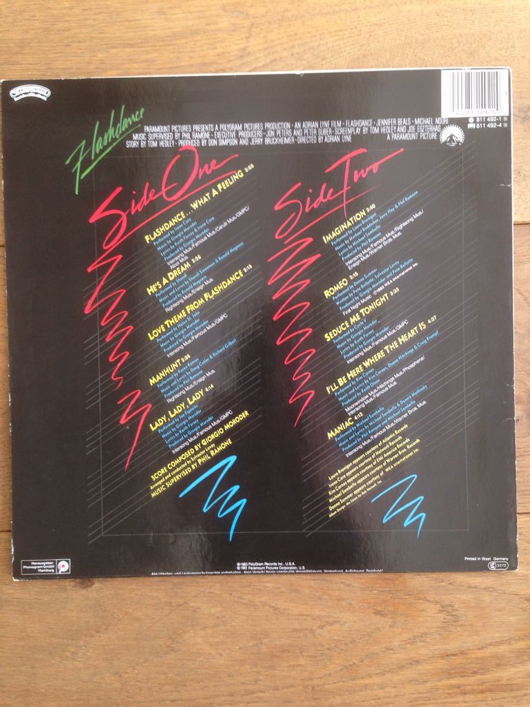 Flashdance - Orginal Motion Picture Soundtrack  - Various  Artists (12” - 37) music collectible [Barcode 042281149214] - Main Image 2