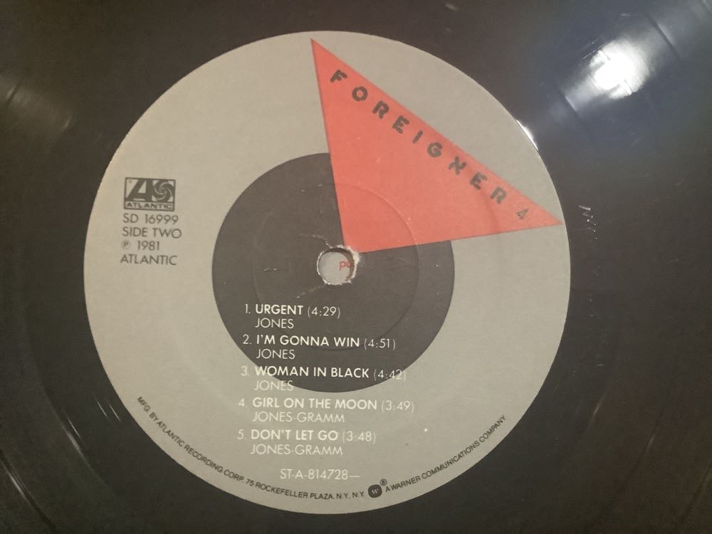 4 - Foreigner (12” - 42) music collectible [Barcode 821797134316] - Main Image 4