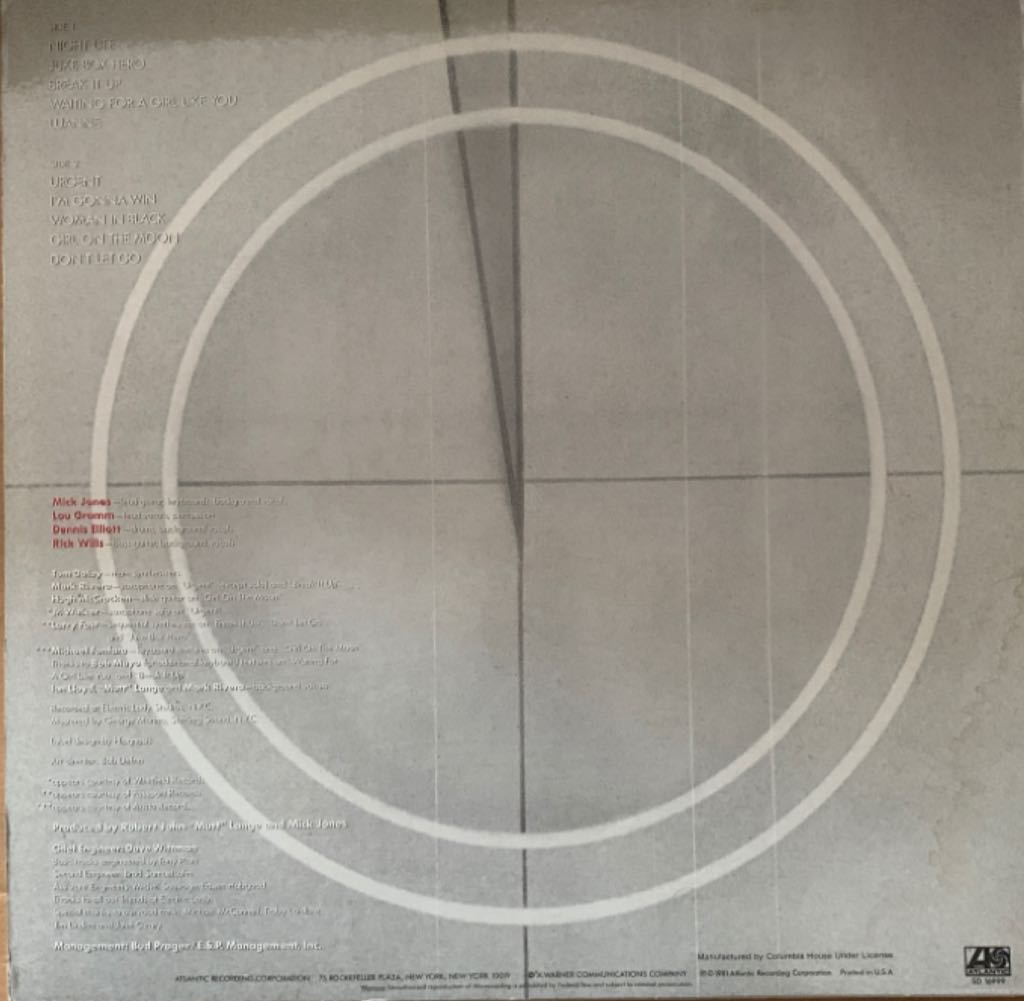 4 SOLD - Foreigner (12”) music collectible - Main Image 2