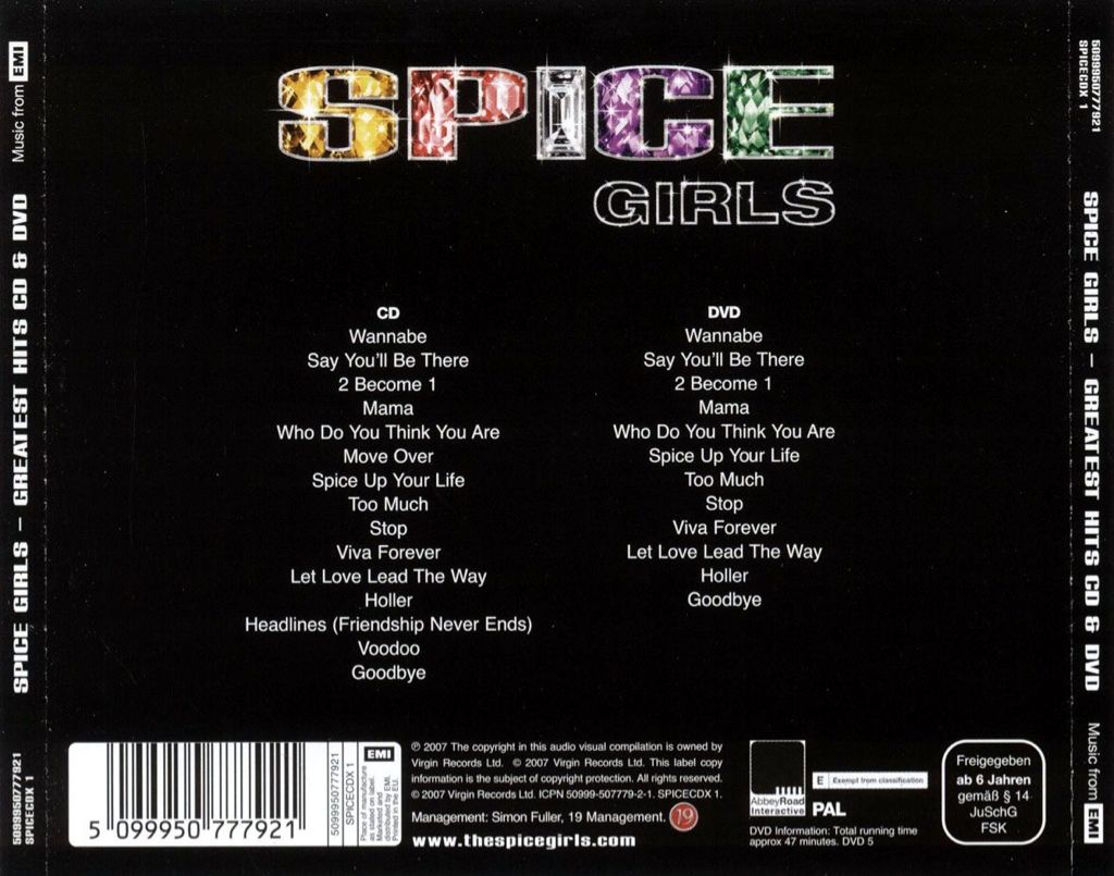 Greatest Hits (2 CD) - Spice Girls (CD/DVD) music collectible [Barcode 5099950777921] - Main Image 2