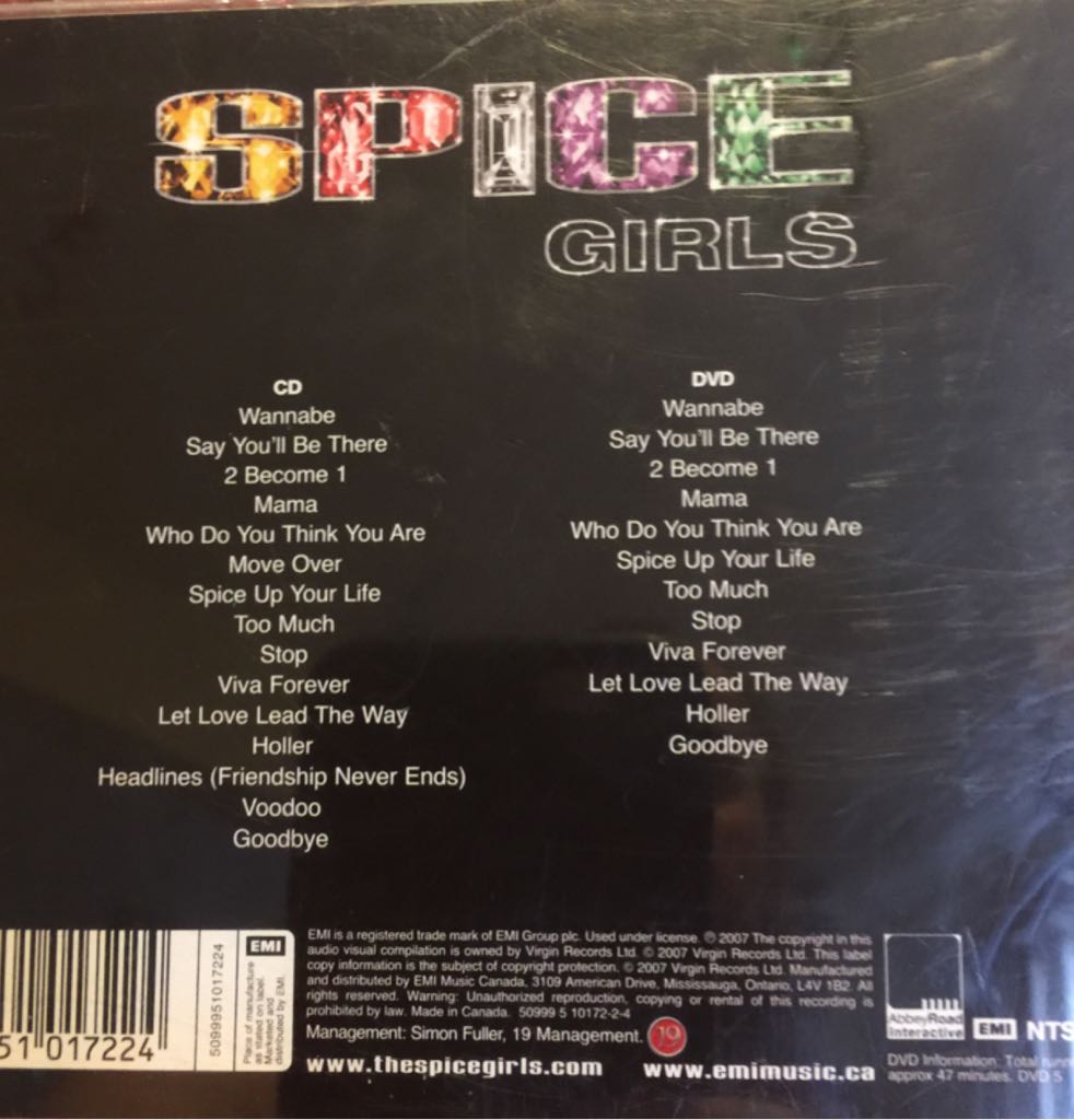 Greatest Hits - Spice Girls (CD) music collectible [Barcode 5099951017224] - Main Image 2