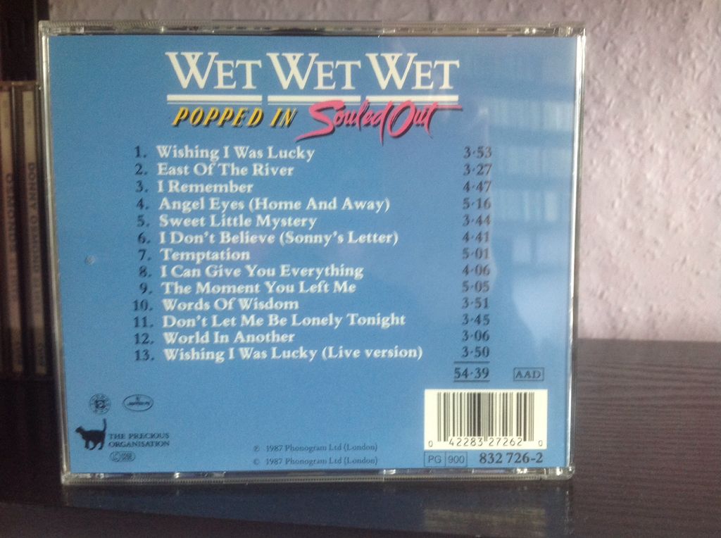Wet Wet Wet - Popped In Souled Out - Wet Wet Wet (CD - 5439) music collectible [Barcode 042283272620] - Main Image 2