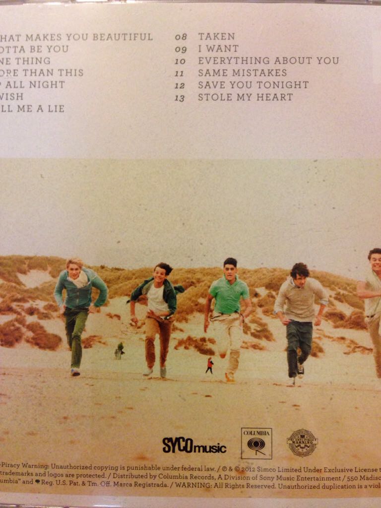 Up All Night - One Direction (CD - 45) music collectible [Barcode 886919712421] - Main Image 2