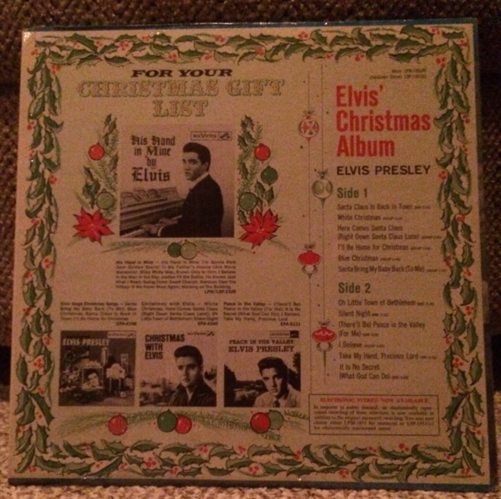 Elvis’ Christmas Album - Presley, Elvis (12”) music collectible - Main Image 2