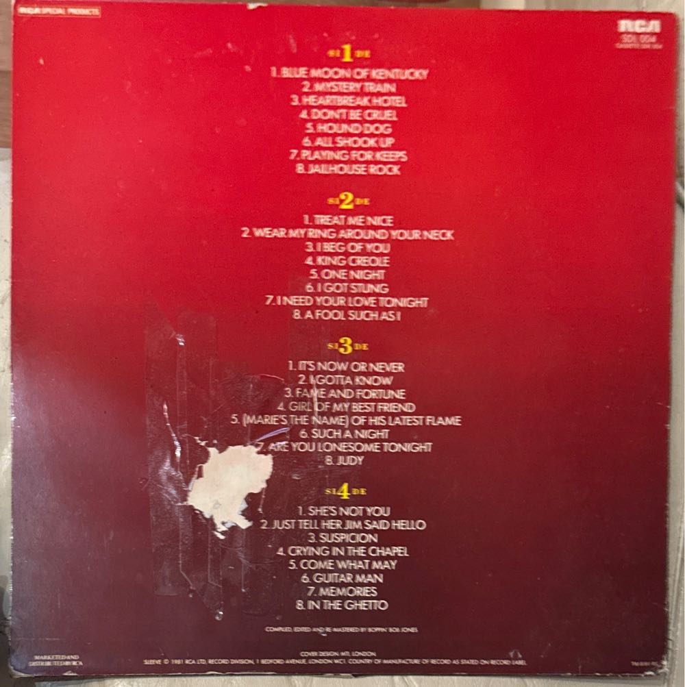 At His Best - Elvis Presley (12”) music collectible - Main Image 2