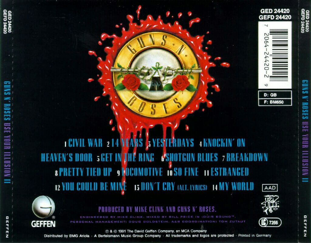 Use Your Illusion II - Guns N’ Roses (CD - 76) music collectible [Barcode 120642448029] - Main Image 2