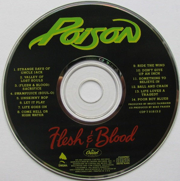 Flesh & Blood - Poison (CD) music collectible [Barcode 020831408929] - Main Image 3