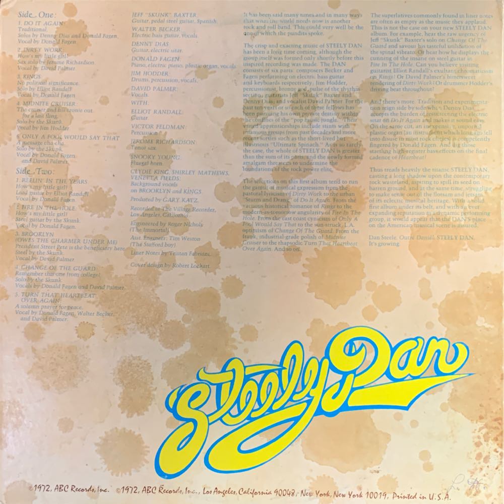 Can’t Buy A Thrill - Steely Dan (CD - 4058) music collectible - Main Image 3