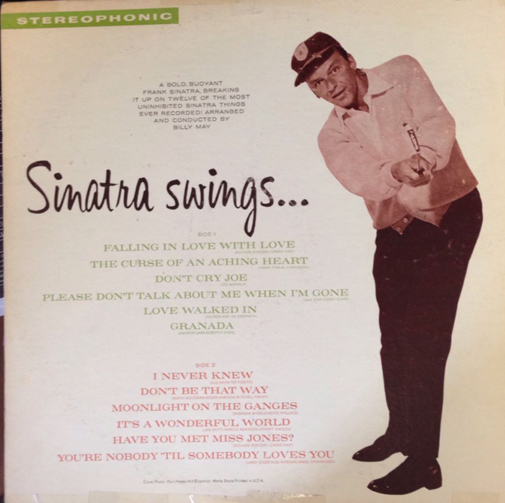 Sinatra Swings - Sinatra, Frank (12”) music collectible - Main Image 2