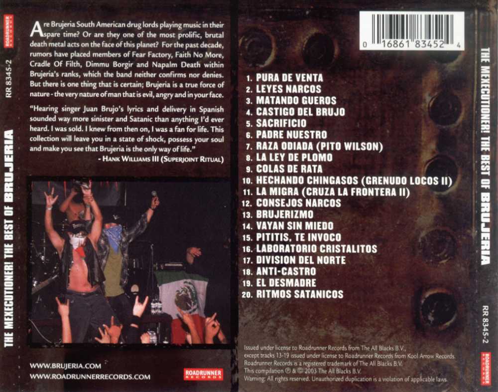 The Mexecutioner! The Best Of Brujeria - Brujeria (CD) music collectible [Barcode 016861834524] - Main Image 2