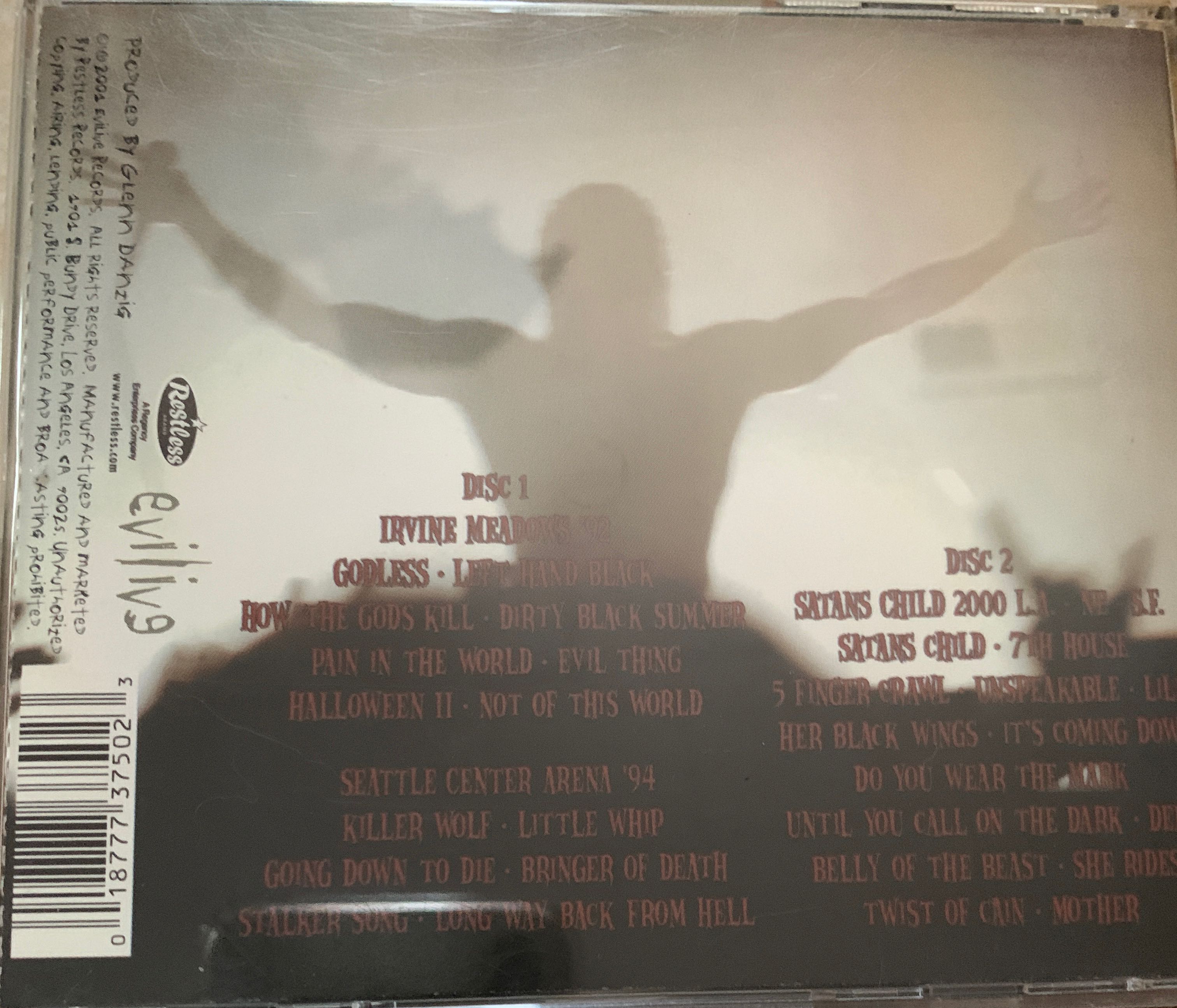 Live On The Black Hand Side - Danzig (CD) music collectible [Barcode 018777375023] - Main Image 2